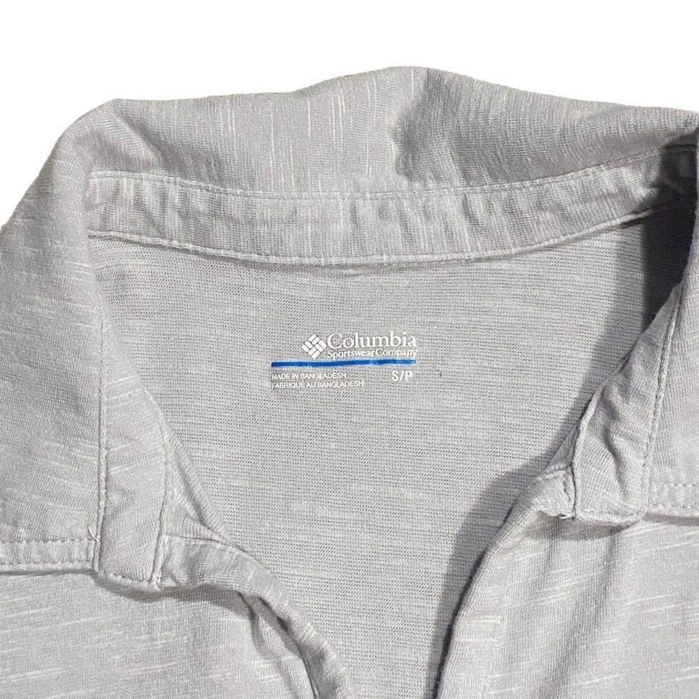 Columbia Grey Short Sleeve Polo - Picture 5 of 6